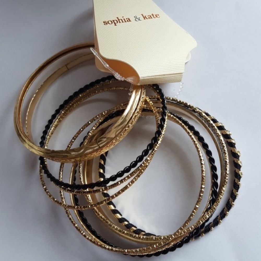 Sophia & Kate Bangle Set Bracelets 9"